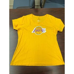 Fanatics Los Angeles Lakers Lonzo Ball #2 V-Neck Short Sleeve Tee Size X-Large